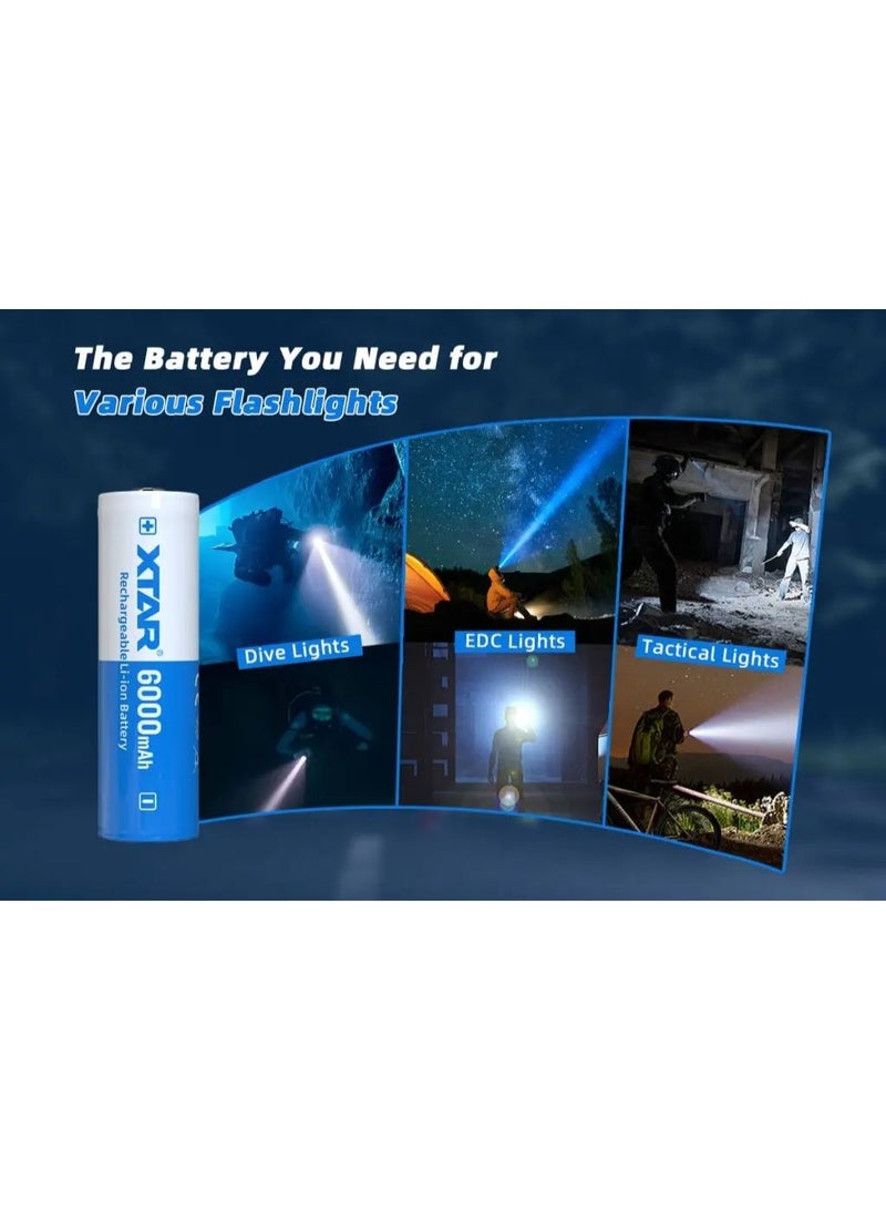 XTAR 21700 6000mAh 10A Battery - Image 4